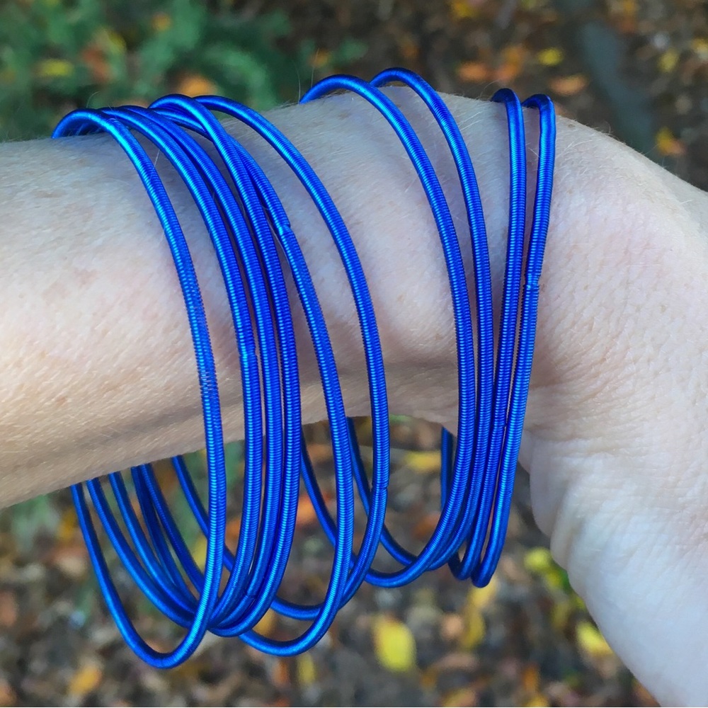 Stretch Bracelets in Cobalt